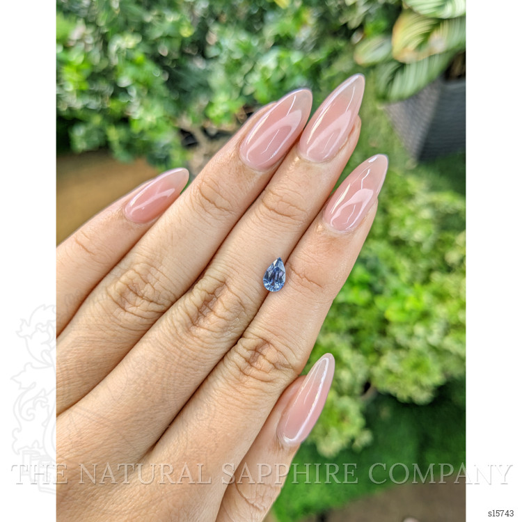 0.81 Ct. Blue Sapphire from Ceylon (Sri Lanka)