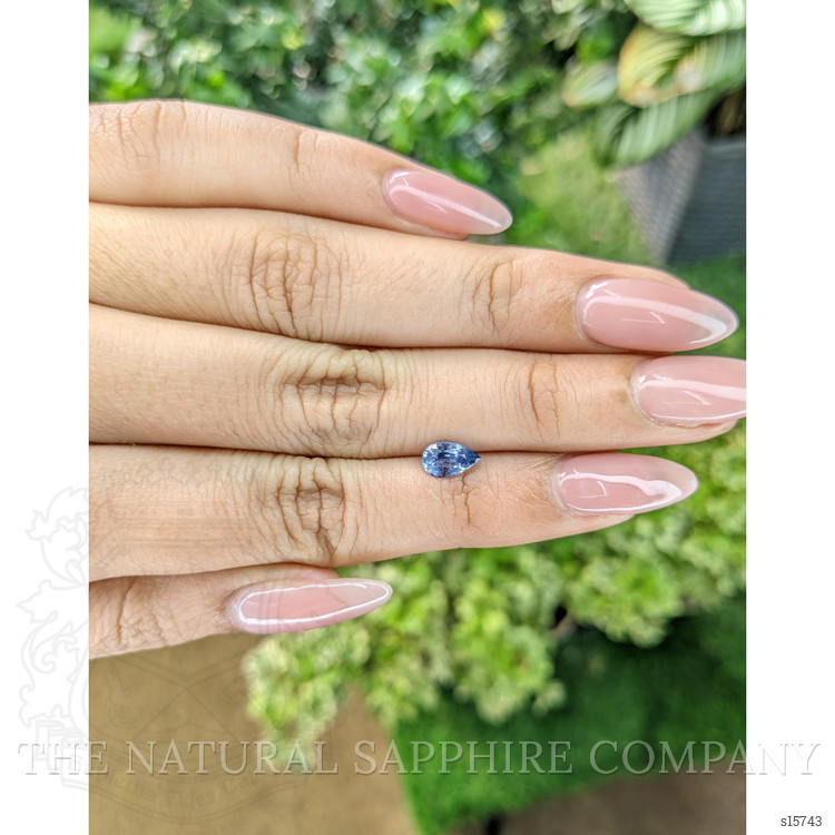 0.81 Ct. Blue Sapphire from Ceylon (Sri Lanka)