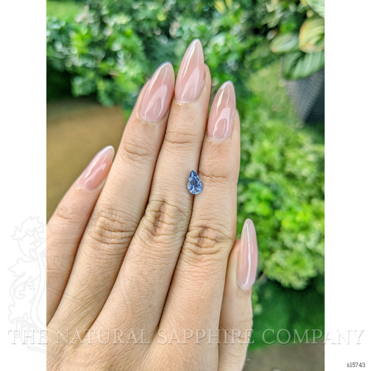 0.81 Ct. Blue Sapphire from Ceylon (Sri Lanka)