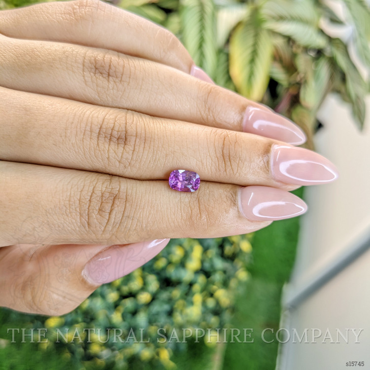 1.33 Ct. Purplish Pink Sapphire from Ceylon (Sri Lanka)