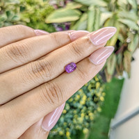 1.33 Ct. Purplish Pink Sapphire from Ceylon (Sri Lanka) Life Style