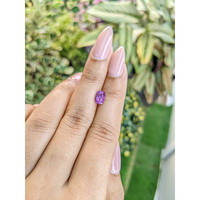 1.33 Ct. Purplish Pink Sapphire from Ceylon (Sri Lanka) Life Style