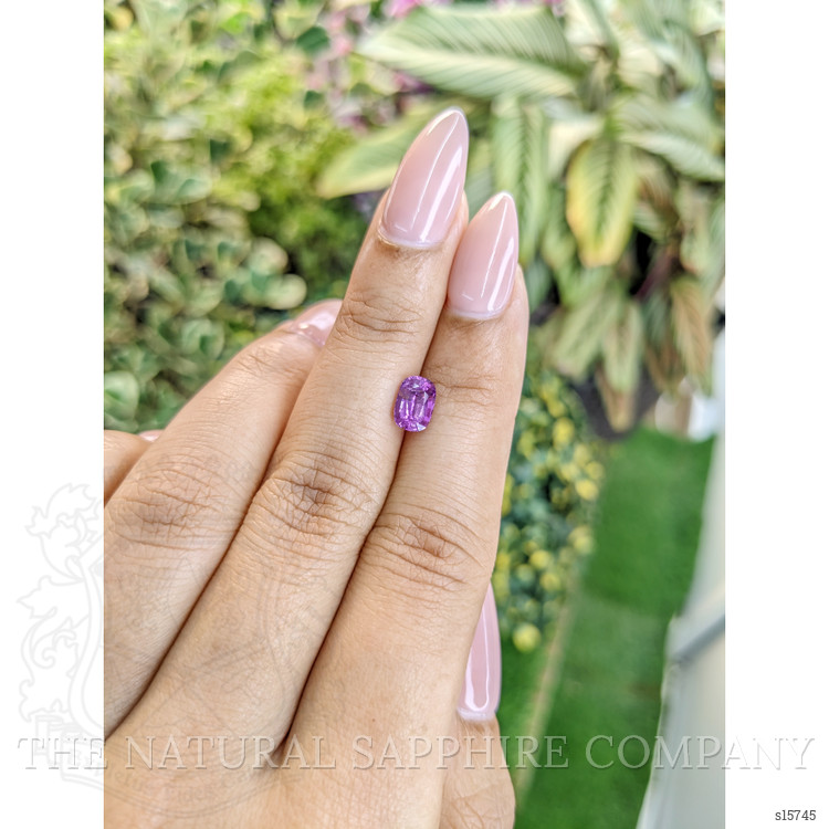 1.33 Ct. Purplish Pink Sapphire from Ceylon (Sri Lanka)