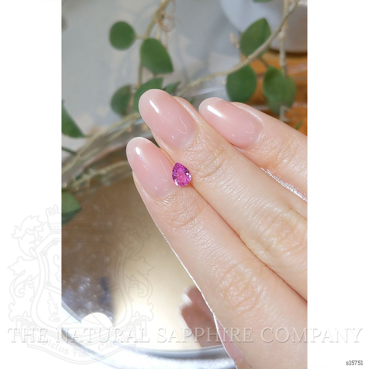 0.64 Ct. Purplish Pink Sapphire from Ceylon (Sri Lanka)