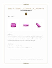 1.46 Ct. Pink Sapphire from Ceylon (Sri Lanka) Appraisal