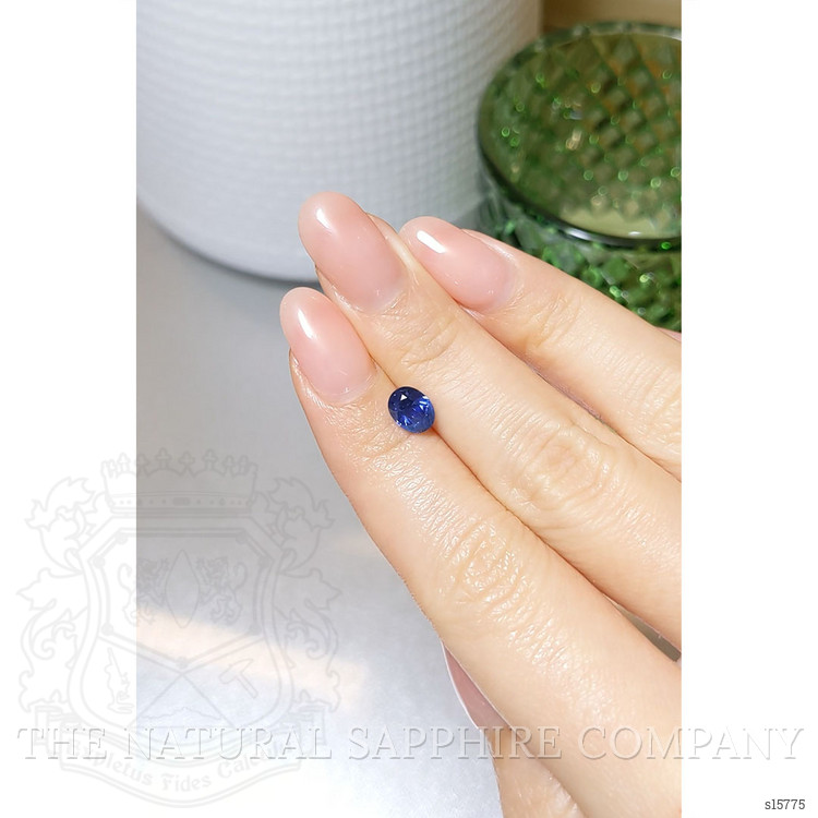 1.36 Ct. Purplish Blue Sapphire from Ceylon (Sri Lanka)