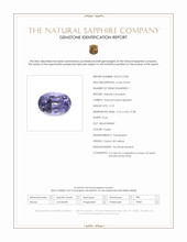 0.75 Ct. Purple Sapphire from Ceylon (Sri Lanka) Scan Report