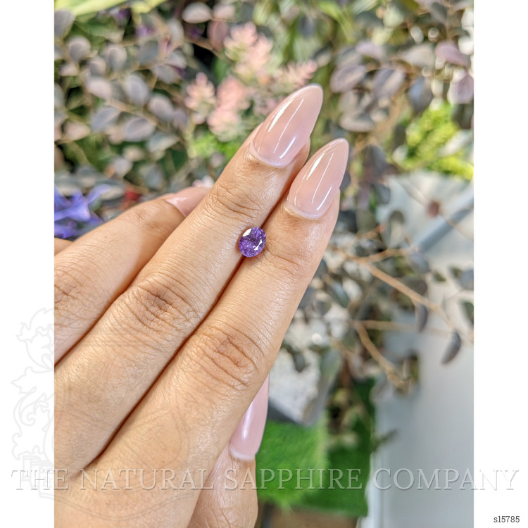 0.94 Ct. Pinkish Purple Sapphire from Ceylon (Sri Lanka)