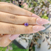 0.94 Ct. Pinkish Purple Sapphire from Ceylon (Sri Lanka) Life Style