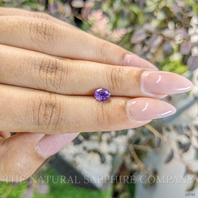 0.94 Ct. Pinkish Purple Sapphire from Ceylon (Sri Lanka)