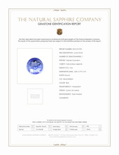 0.66 Ct. Blue Sapphire from Ceylon (Sri Lanka) Scan Report