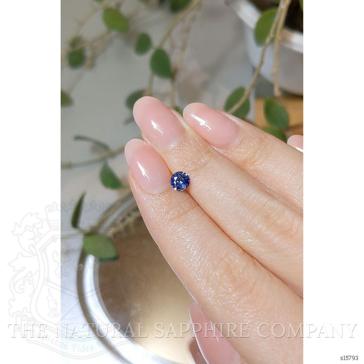 0.65 Ct. Blue Sapphire from Ceylon (Sri Lanka)