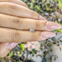 0.49 Ct. Peach Sapphire from Ceylon (Sri Lanka) Life Style