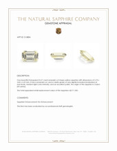 0.57 Ct. Yellow Sapphire from Ceylon (Sri Lanka) Appraisal