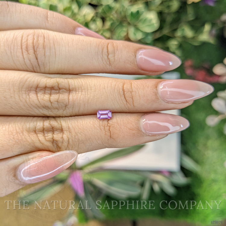 0.36 Ct. Pinkish Purple Sapphire from Ceylon (Sri Lanka)