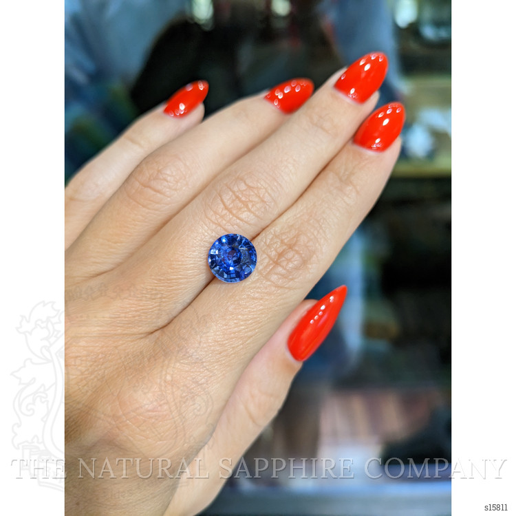 4.14 Ct. Blue Sapphire from Ceylon (Sri Lanka)