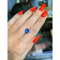 2.27 Ct. Blue Sapphire from Ceylon (Sri Lanka) Life Style