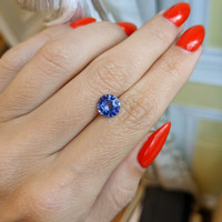 1.85 Ct. Blue Sapphire from Ceylon (Sri Lanka) Life Style