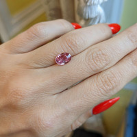 2.54 Ct. Padparadscha Sapphire from Ceylon (Sri Lanka) Life Style