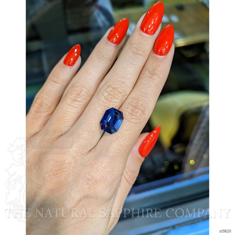 7.98 Ct. Blue Sapphire from Ceylon (Sri Lanka)