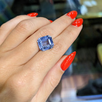7.71 Ct. Blue Sapphire from Ceylon (Sri Lanka) Life Style