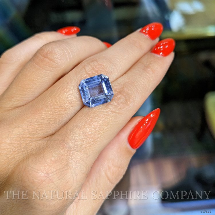 7.71 Ct. Blue Sapphire from Ceylon (Sri Lanka)