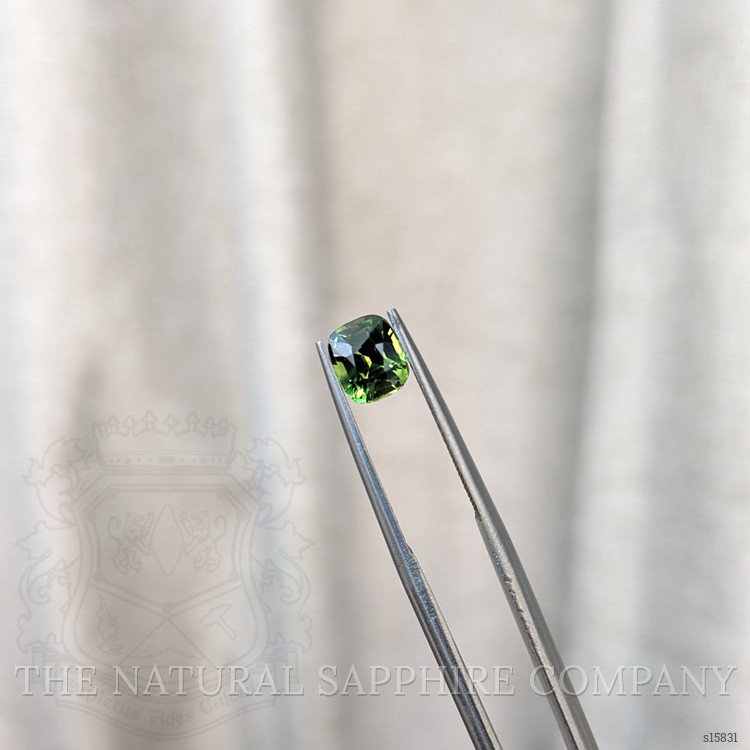 1.34 Ct. Yellowish Green Sapphire from Ceylon (Sri Lanka)