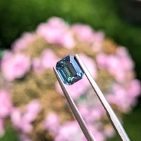 1.51 Ct. Bluish Green Sapphire from Ceylon (Sri Lanka) Life Style