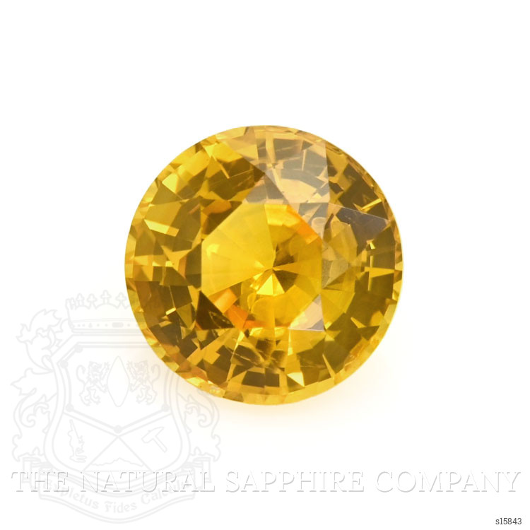 1.57 Ct. Orangish Yellow Sapphire from Ceylon (Sri Lanka)