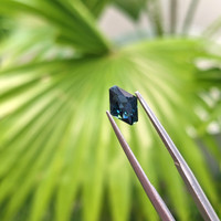 1.22 Ct. Bluish Green Sapphire from Ceylon (Sri Lanka) Life Style