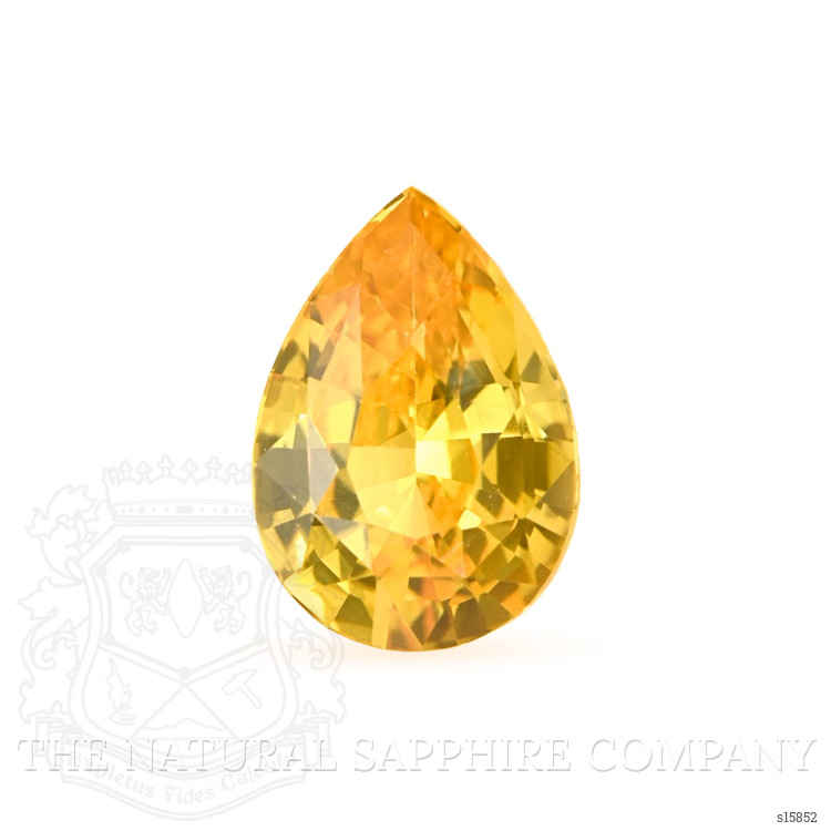 1.06 Ct. Orangish Yellow Sapphire from Ceylon (Sri Lanka)