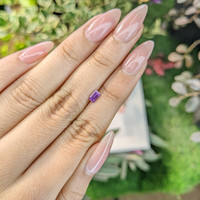 0.43 Ct. Pinkish Purple Sapphire from Ceylon (Sri Lanka) Life Style