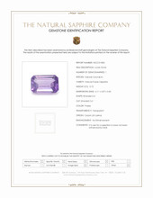 0.72 Ct. Purple Sapphire from Ceylon (Sri Lanka) Scan Report