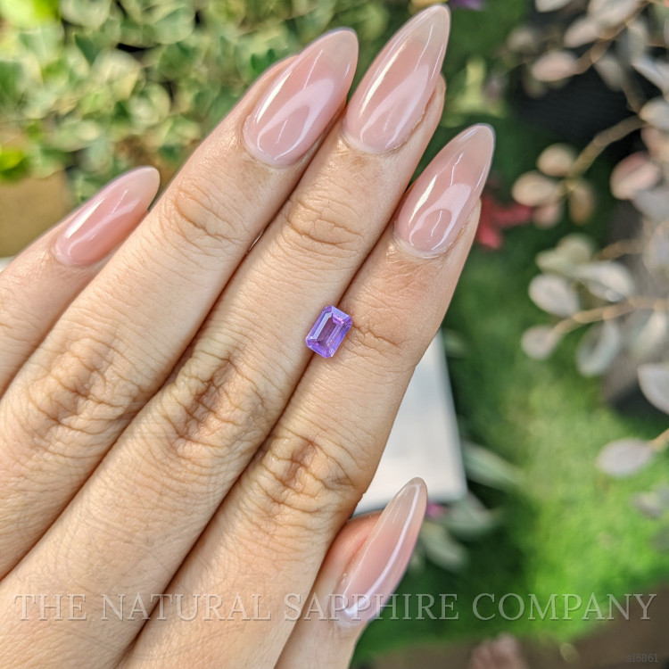 0.72 Ct. Purple Sapphire from Ceylon (Sri Lanka)
