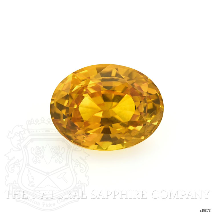 2.01 Ct. Yellowish Orange Sapphire from Ceylon (Sri Lanka)