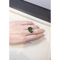 15.01 Ct. Green Sapphire from Madagascar Life Style