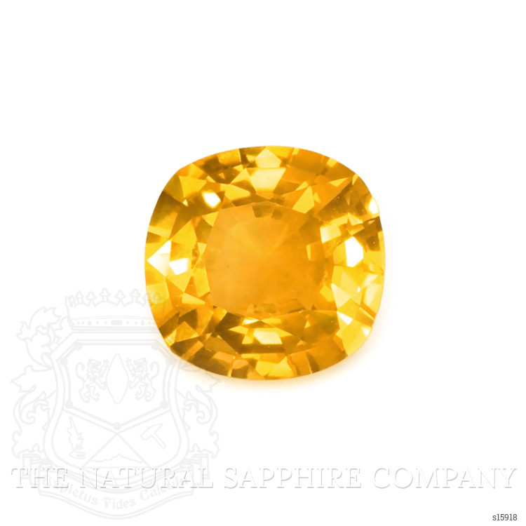 1.65 Ct. Orangish Yellow Sapphire from Ceylon (Sri Lanka)