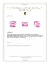 9.12 Ct. Padparadscha Sapphire from Burma (Myanmar) Appraisal