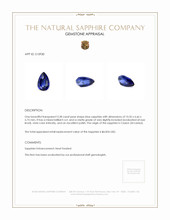 3.28 Ct. Blue Sapphire from Ceylon (Sri Lanka) Appraisal