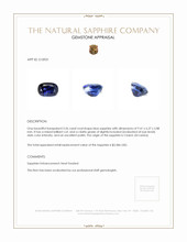 3.26 Ct. Blue Sapphire from Ceylon (Sri Lanka) Appraisal