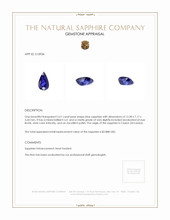 3.61 Ct. Blue Sapphire from Ceylon (Sri Lanka) Appraisal
