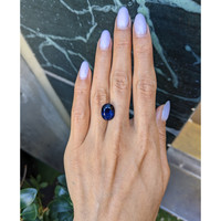 7.92 Ct. Blue Sapphire from Madagascar Life Style