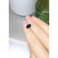 3.40 Ct. Blue Sapphire from Madagascar Life Style