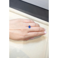 3.28 Ct. Blue Cabochon Sapphire from Ceylon (Sri Lanka) Life Style