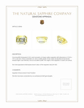 5.02 Ct. Yellow Sapphire from Ceylon (Sri Lanka) Appraisal