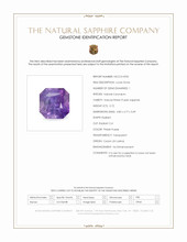 0.72 Ct. Pinkish Purple Sapphire from Ceylon (Sri Lanka) Scan Report