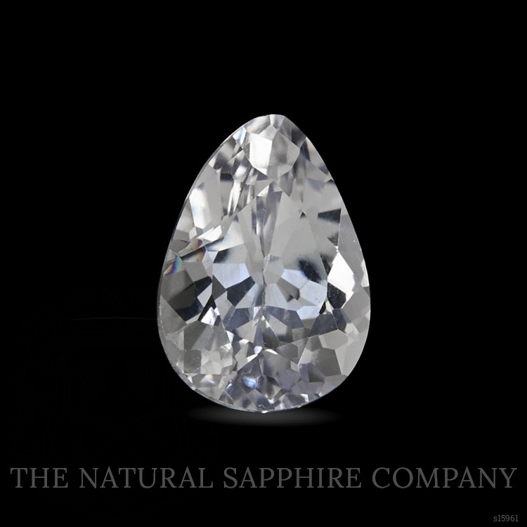 0.85 Ct. White Sapphire from Ceylon (Sri Lanka)