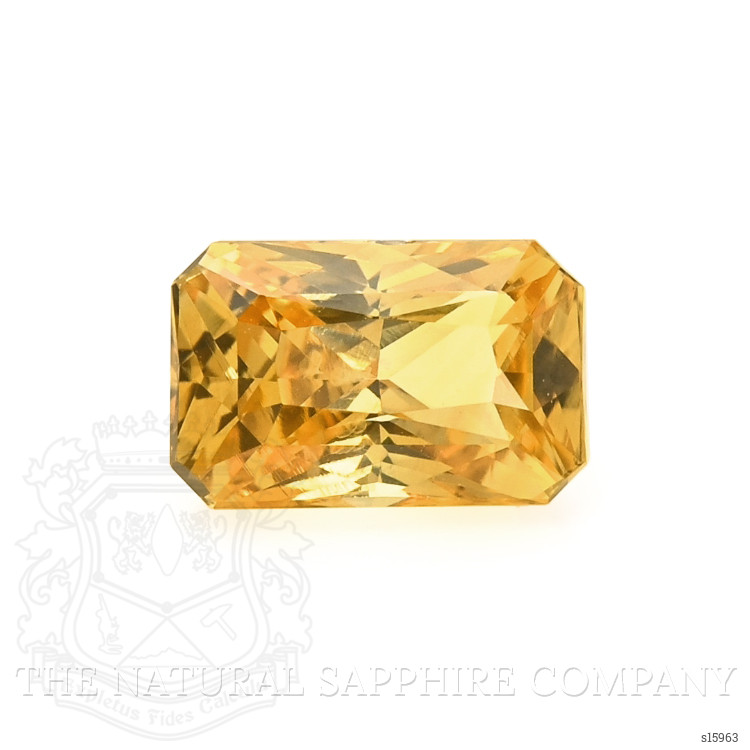1.07 Ct. Orangish Yellow Sapphire from Ceylon (Sri Lanka)