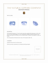 1.27 Ct. Sapphire from Ceylon (Sri Lanka) Appraisal
