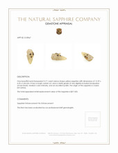 3.71 Ct. Yellow Sapphire Crystal from Ceylon (Sri Lanka) Appraisal